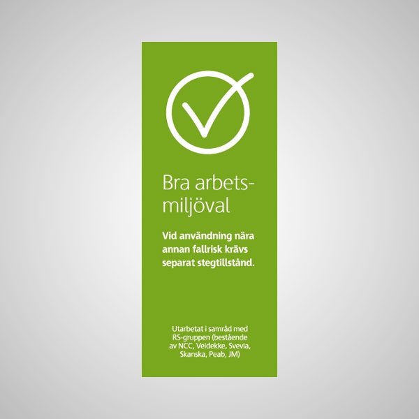 Stegar | Rullbar arbetsplattform TMR Stål - Trappa Med Räcke 2,4M