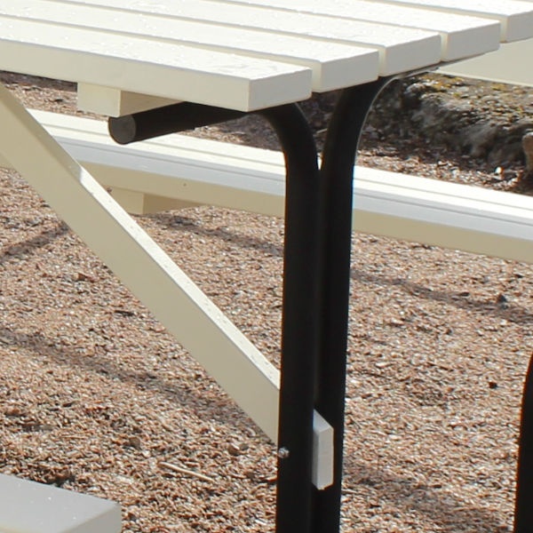 Picknickbord | Steel Picknickbord 150 cm 6 pers Vit