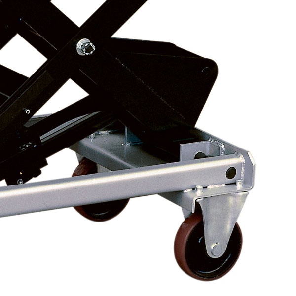 Lyftbord på hjul | Mobilt Manuellt Lyftbord, 750 kg, 520 x 1010 mm