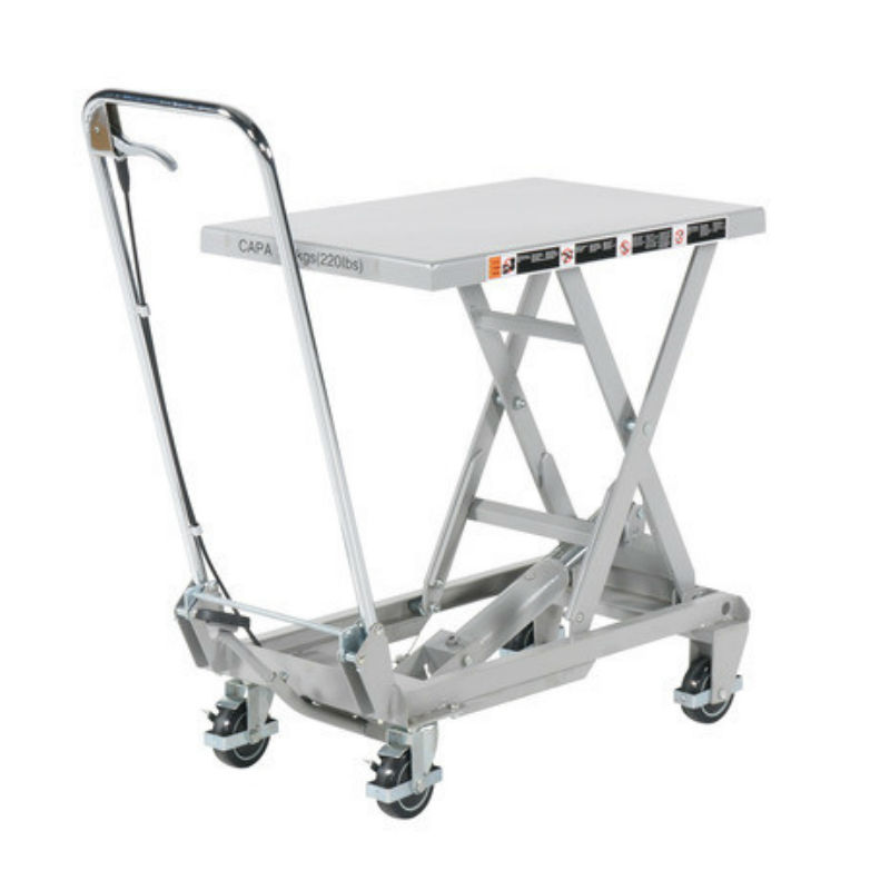 Lyftbord på hjul | Lyftbord Aluminium 100 kg